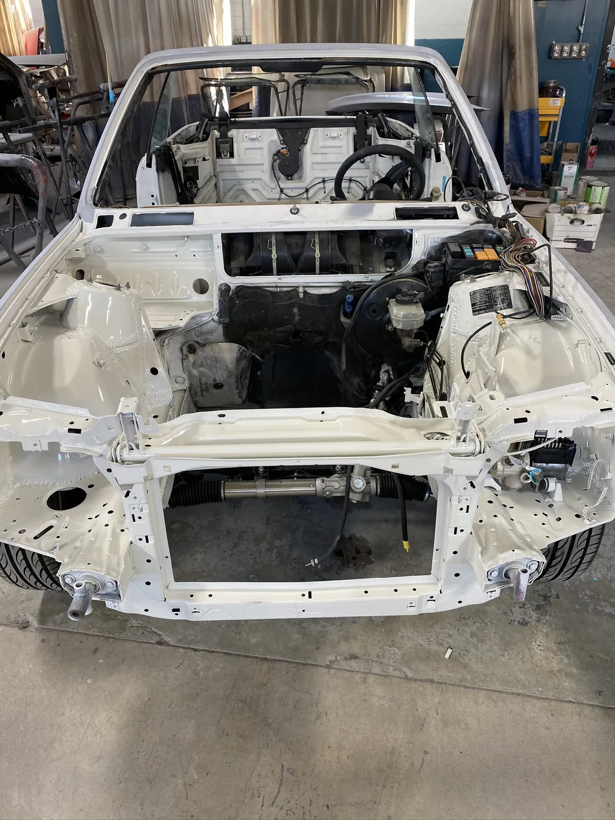 Engine bay, refinished